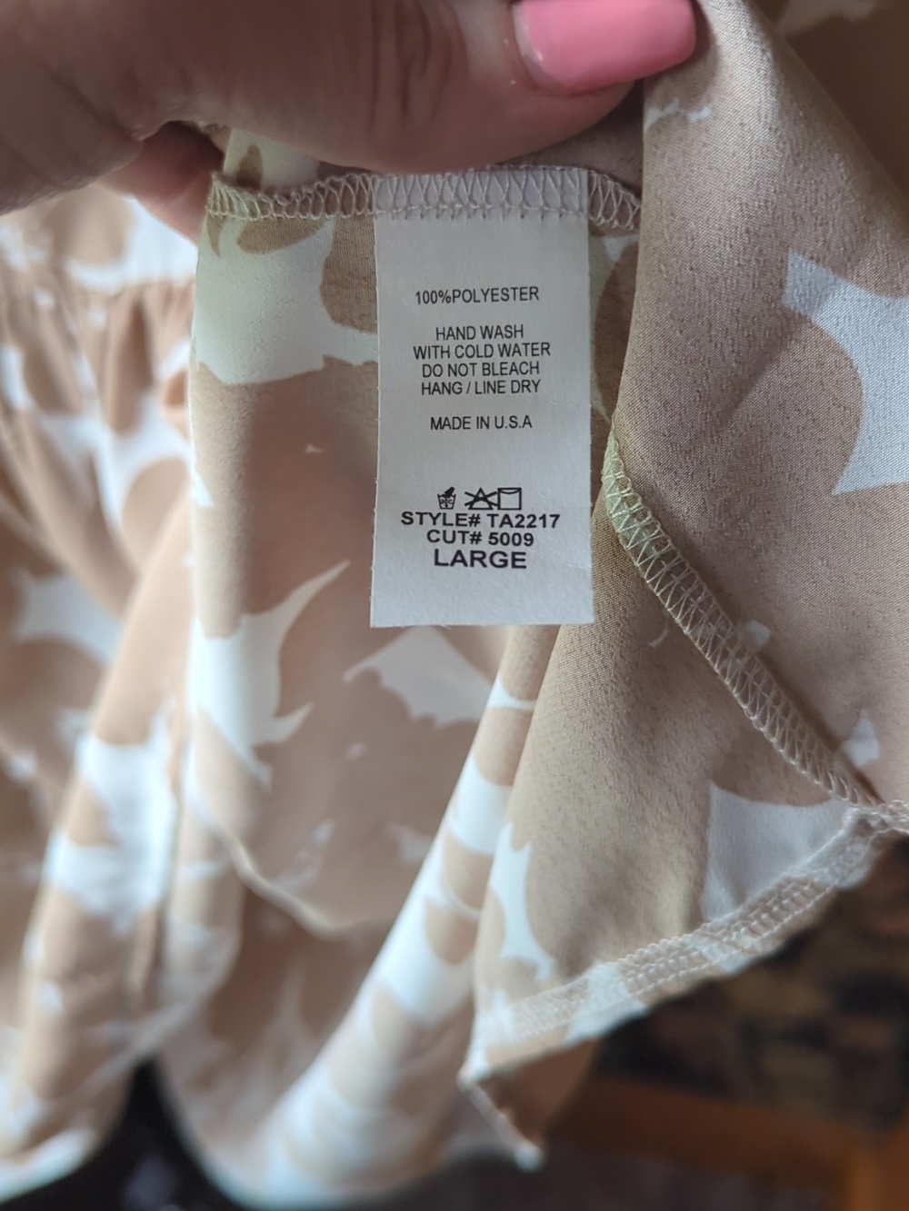 Bombom Floral Peplum Tunic Top in Beige and White Large - Picture 4 of 7